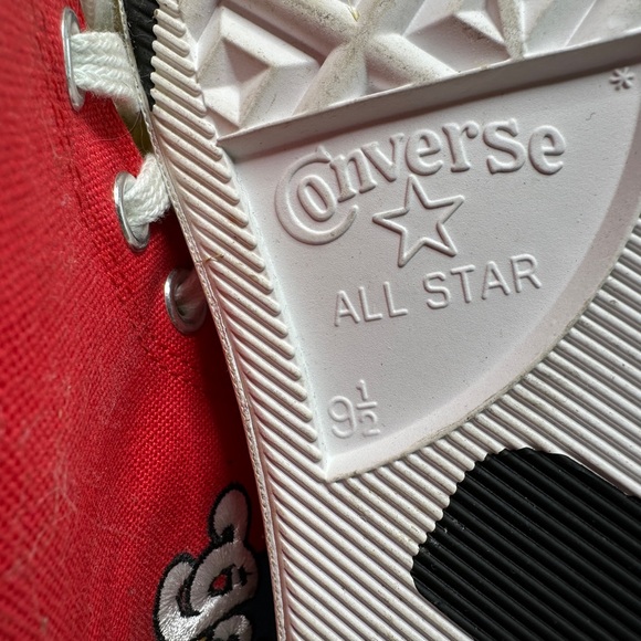 Converse Golf Wang Red and Black High-Top Sneakers 70th edition Unisex - Picture 6 of 6